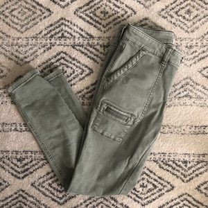 Olive green HEI pants, size 26